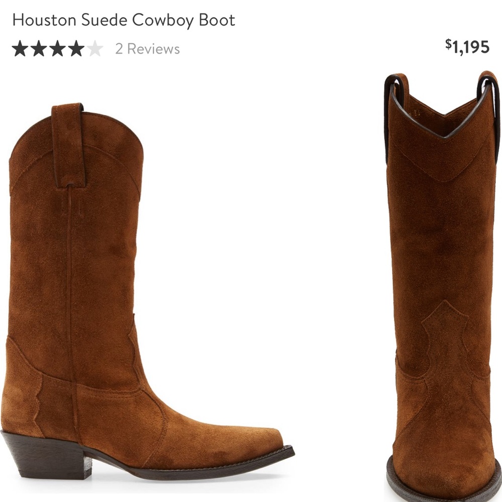 Yves Saint Lauren Houston Cowboy Boots